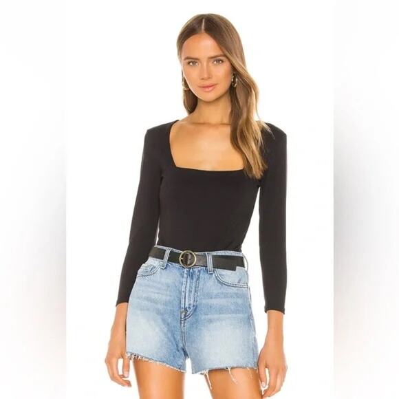 NWT Free People Intimately Truth Or Square Black Bodysuit Women’s Size Small - Picture 1 of 7